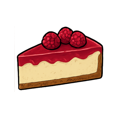 cheesecake z malinami