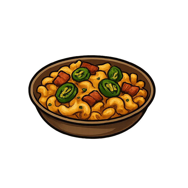Bacon & Jalapeno Mac and cheese🌶
