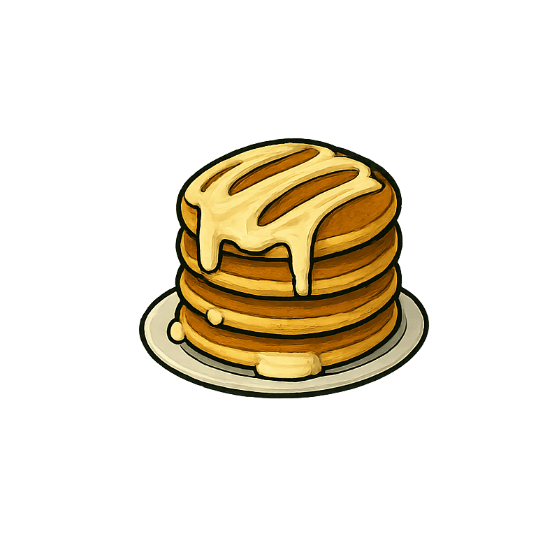 Pancakes z białą czekoladą