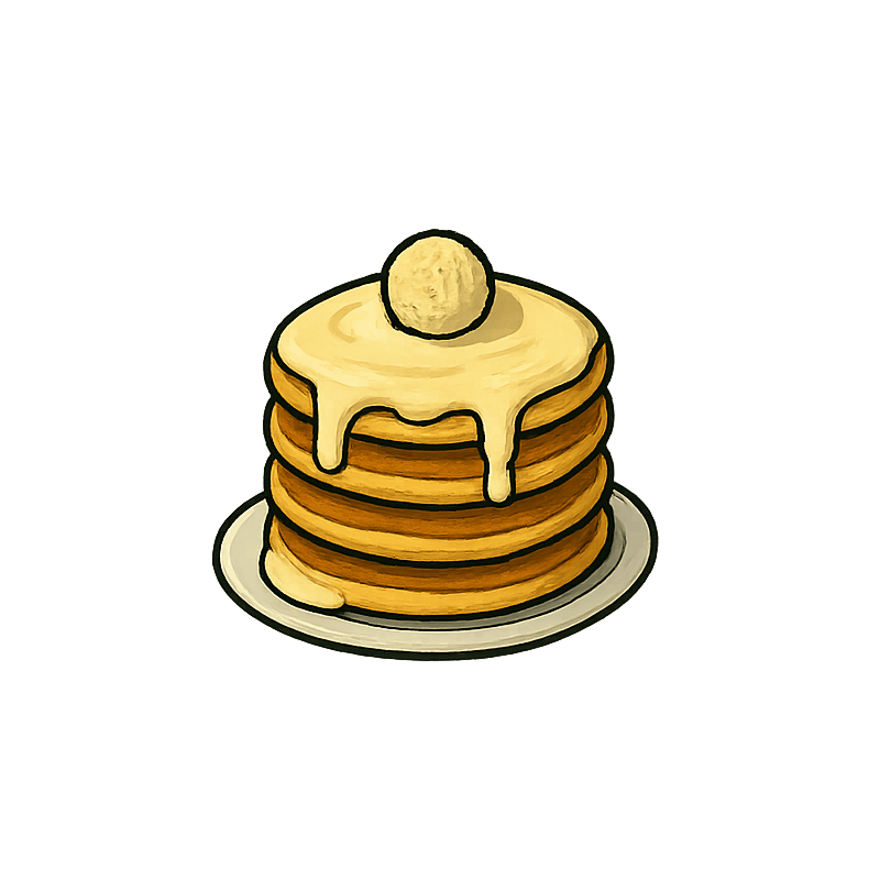 Pancakes raffaello