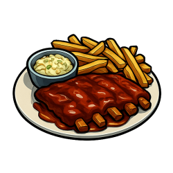 Zestaw żeberka BBQ