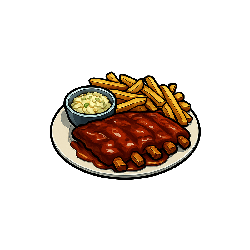 Zestaw żeberka BBQ