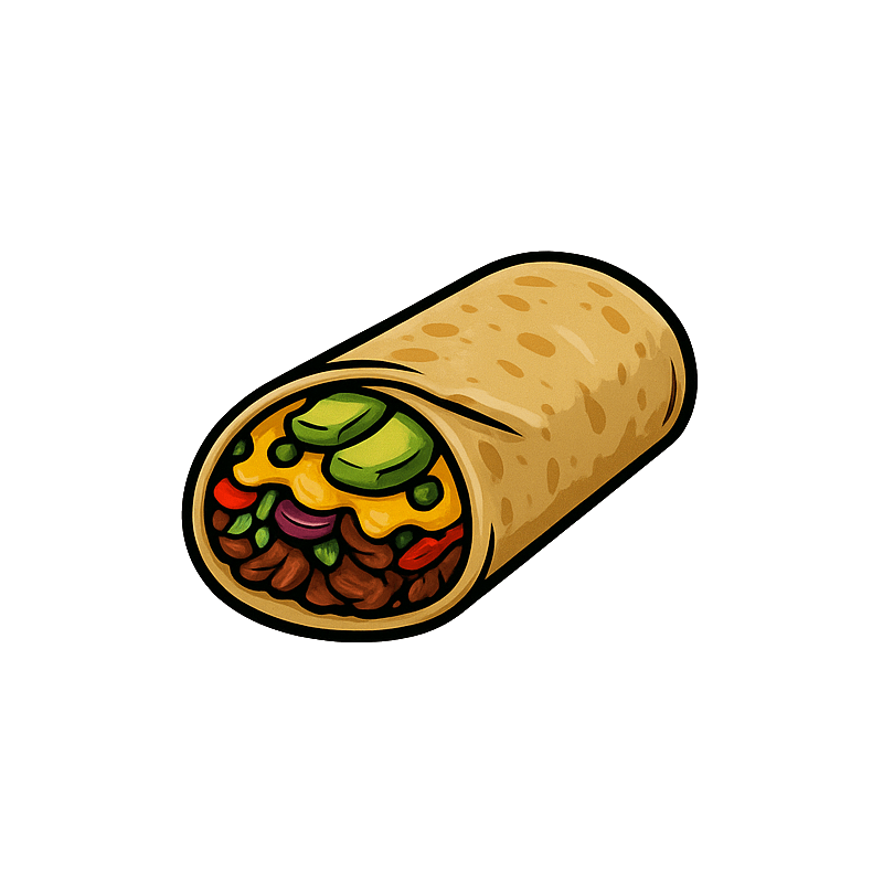 Burrito z jajkiem i awokado