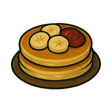 Fit pancakes z bananem i dżemem