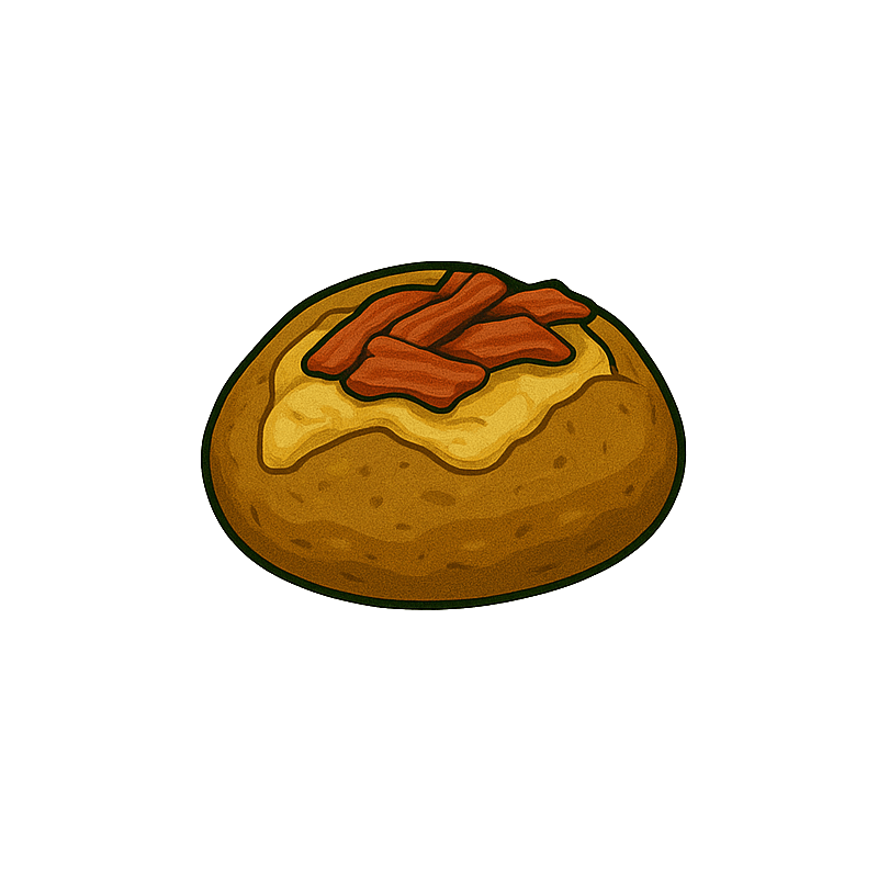 Baked potato with pulled pork